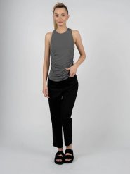 Patrizia Pepe Spodnie | 2P1411 A082 | Kobieta | Czarny. Czarne spodnie materiałowe damskie Patrizia Pepe, bez wzorów, z bawełny. W wyprzedaży za 289.00 zł.