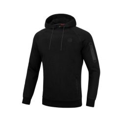 Bluza męska Pitbull z kapturem Stafford. Czarne bluzy męskie PITBULL, m, bez wzorów, z kapturem, na fitness i siłownię. Za 259.00 zł.