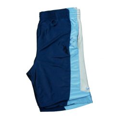 Nike Sportowe Szorty. Niebieskie krótkie spodenki sportowe męskie Nike, m, bez wzorów, na fitness i siłownię. Za 63.47 zł.