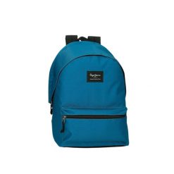 Plecak dziecięcy z podwójnym zamkiem błyskawicznym Pepe Jeans Aris. Niebieskie torby i plecaki dziecięce Pepe Jeans, z jeansu. W wyprzedaży za 235.60 zł.