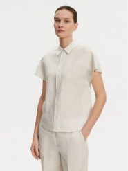 Calvin Klein Koszula K20K208322 Beżowy Regular Fit. Brązowe bluzki damskie Calvin Klein, bez wzorów, z lyocellu, bez kołnierzyka, bez ramiączek. Za 299.99 zł.
