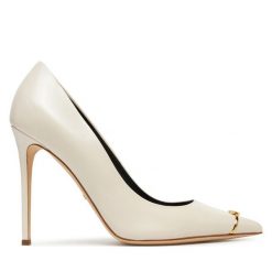 Szpilki Elisabetta Franchi. Brązowe szpilki damskie Elisabetta Franchi, bez wzorów, bez obcasa, bez zapięcia. Za 1,499.00 zł.