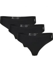Stringi damskie Hummel MT Breeze (x3). Czarne stringi damskie Hummel, xs, bez wzorów, z bawełny. Za 166.50 zł.
