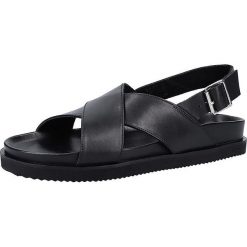 Skórzane sandały w kolorze czarnym. Sandały damskie Buty na każdą okazję. W wyprzedaży za 219.95 zł.