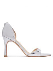Guess Szpilki FLTKAO LEL03 Srebrny. Szare szpilki damskie Guess, z aplikacjami, ze skóry, bez obcasa, bez zapięcia. Za 544.99 zł.