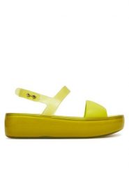 Melissa Sandały Float Platform 36066 Zielony. Zielone sandały damskie Melissa, bez wzorów, z tworzywa sztucznego, bez obcasa, na płaskiej podeszwie, bez zapięcia. Za 399.99 zł.