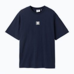 Koszulka męska PROSTO Mono ST. Niebieskie koszulki sportowe męskie Prosto., l, bez wzorów, z bawełny, bez kołnierzyka, bez ramiączek. Za 149.99 zł.