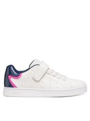 Geox Sneakersy J Eclyper Girl J36LRA 0BCKC C0006 M Biały. Białe buty sportowe dziewczęce Geox, bez wzorów, ze skóry, bez zapięcia. Za 209.99 zł.