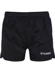Szorty damskie Hummel. Czarne szorty sportowe damskie Hummel, na lato, l, bez wzorów, z materiału, klasyczne, z standardowym stanem, do biegania. Za 110.00 zł.