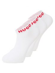 HUGO Skarpety w 3-paku Mężczyźni biały, 39-42. Białe skarpety męskie Hugo, bez wzorów, z bawełny. Za 84.95 zł.