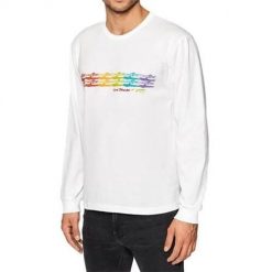 Bluzy sportowa męska Vans NS X Chris Joha. Białe bluzy męskie Vans, m, bez wzorów, bez kaptura. Za 153.00 zł.