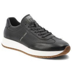 Sneakersy męskie Daniel Lopez, skóra naturalna sznurowany fason gruba amortyzująca podeszwa okrągły nosek minimalistyczny design, czarne, TT1D4019. Czarne półbuty na co dzień męskie Daniel Lopez, ze skóry, eleganckie, z okrągłym noskiem, bez zapięcia. Za 341.90 zł.