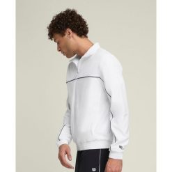 Kurtka z dresu Wilson Team. Białe kurtki męskie Wilson, bez wzorów, z dresówki, na fitness i siłownię. Za 340.70 zł.