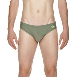 Kąpielówki męskie slipy kąpielowe treningowe na basen Arena Santamarias. Zielone kąpielówki męskie Arena, m, bez wzorów, do pływania. Za 41.99 zł.