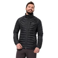 Kurtka puchowa Jack Wolfskin Routeburn Pro Ins. Czarne buty sportowe męskie Jack Wolfskin, s, bez wzorów, z puchu, na golfa. Za 589.99 zł.