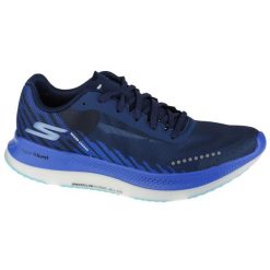 Buty do biegania damskie, Skechers Go Run-Razor Excess. Fioletowe obuwie sportowe damskie Skechers, bez wzorów, z tkaniny, do biegania. Za 329.99 zł.