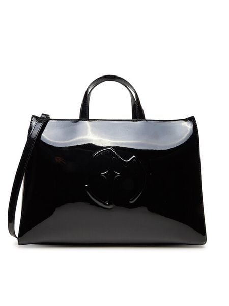 Eva Minge Torebka R-01 Czarny. Czarne torebki do ręki damskie Eva Minge, bez wzorów, z materiału, bez dodatków. Za 379.99 zł.