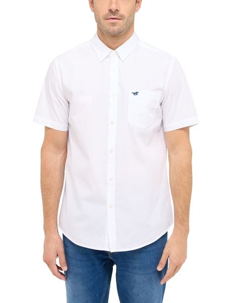 Męska Koszula Mustang Style Gilroy General White 1016251 2045. Białe koszule męskie Mustang, m, bez wzorów, bez kołnierzyka, bez ramiączek. Za 149.99 zł.