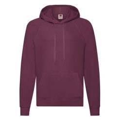 Lekka Męska Bluza Z Kapturem. Brązowe bluzy męskie Fruit of the Loom, m, bez wzorów, z kapturem. Za 74.99 zł.