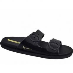 Klapki damskie Ipanema Follow Fem. Czarne klapki damskie Ipanema, bez wzorów, z materiału, sportowe, bez obcasa. Za 194.00 zł.