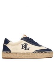 LAUREN RALPH LAUREN Espadryle 802P04428001 Biały. Białe espadryle damskie Lauren Ralph Lauren, bez wzorów, ze skóry, bez obcasa, bez zapięcia. Za 729.99 zł.