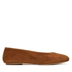 Baleriny Weekend Max Mara. Brązowe baleriny damskie Weekend Max Mara, bez wzorów, bez obcasa. Za 1,449.00 zł.