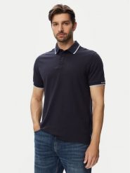Guess Polo M6YP28 K4475 Granatowy Slim Fit. Niebieskie koszulki polo męskie Guess, m, z aplikacjami, z bawełny, bez ramiączek. Za 294.99 zł.