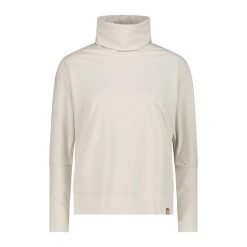 Damski sweter z okrągłym dekoltem CMP. Białe swetry damskie CMP, na zimę, bez wzorów, bez kołnierzyka, bez ramiączek, bez kaptura. Za 276.00 zł.