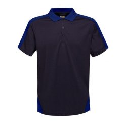 Koszulka Polo Męska Kontrastowa Coolweave. Niebieskie koszulki polo męskie Regatta, m, bez wzorów, bez ramiączek. Za 65.99 zł.