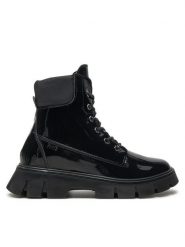 Primigi Kozaki 6876622 S Czarny. Czarne buty zimowe dziewczęce Primigi, bez wzorów, z lakierowanej skóry, bez zapięcia. Za 419.99 zł.