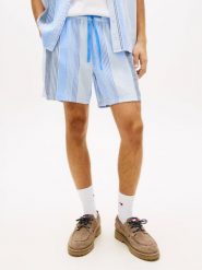 Tommy Jeans Szorty Mężczyźni Bawełna (100%) niebieski, L. Niebieskie szorty męskie Tommy Jeans, na lato, l, bez wzorów, z bawełny, casualowe. Za 279.95 zł.