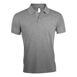 Męska Koszulka Polo Prime. Szare koszulki polo męskie SOL'S, m, bez wzorów, bez kołnierzyka, bez ramiączek, do biegania. Za 86.99 zł.