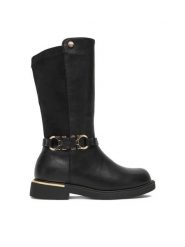 DeeZee Kozaki CEO-CS6501-02 Czarny. Czarne buty zimowe dziewczęce DeeZee, bez wzorów, z materiału, bez zapięcia. Za 169.99 zł.