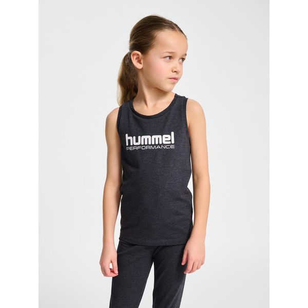 Dziewczęcy tank top Hummel. Czarne t-shirty i topy dla dziewczynek Hummel, bez wzorów, bez ramiączek. Za 120.50 zł.