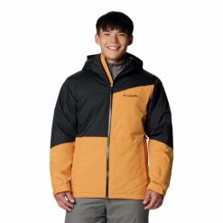 Kurtka narciarska męska Columbia Iceberg Point II Jacket z kapturem. Żółte kurtki męskie Columbia, m, bez wzorów, z kapturem, narciarskie. Za 479.99 zł.