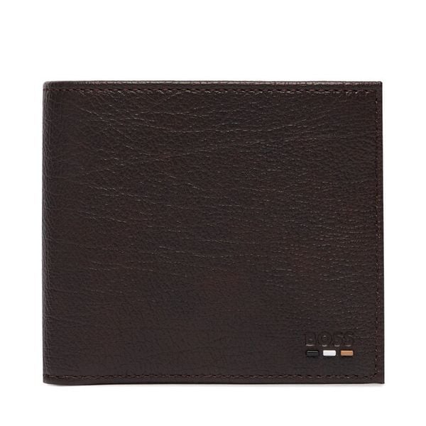 Portfel BOSS. Brązowe portfele męskie Boss, bez wzorów. Za 449.99 zł.