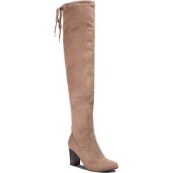 Muszkieterki CAPRICE - 9-25504-21 Stone Stretch 208. Brązowe kozaki damskie Caprice, z materiału. Za 269.90 zł.