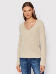 Marc O'Polo Sweter B01 6059 60097 Beżowy Regular Fit. Brązowe swetry damskie Marc O'Polo, l, bez wzorów, z bawełny, bez kołnierzyka, bez ramiączek, bez kaptura. Za 379.99 zł.