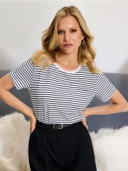 Koszulka - wielobarwny. T-shirty damskie Sinsay, l, bez wzorów, z bawełny, bez kołnierzyka. W wyprzedaży za 11.99 zł.