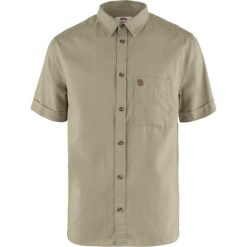 Koszula podróżnicza Fjallraven Ovik Travel Shirt SS. Żółte koszule męskie Fjällräven, m, bez wzorów, z materiału, klasyczne, bez kołnierzyka, bez ramiączek. Za 423.49 zł.