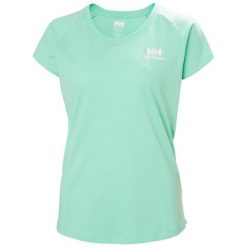 T-shirt damski Helly Hansen Nord Graphic Drop. Niebieskie koszulki sportowe damskie Helly Hansen, bez wzorów, sportowe, bez kołnierzyka. Za 203.00 zł.