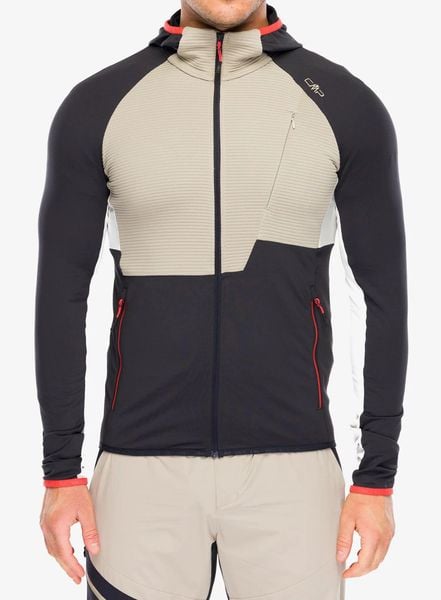 Kurtka softshell męska CMP Rils Jacket Fix Hood. Brązowe kurtki męskie CMP, l, bez wzorów, z elastanu, biznesowe, bez kaptura. Za 384.99 zł.