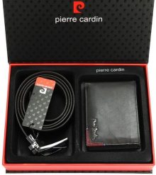 Praktyczny męski zestaw portfel i pasek na prezent NoSize. Paski damskie Pierre Cardin, bez wzorów. Za 219.00 zł.