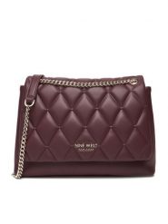 Nine West Torebka CEO-CHARLOTTE-S22560-5 Bordowy. Czerwone torebki do ręki damskie Nine West, bez wzorów, z materiału, bez dodatków. Za 199.99 zł.