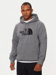 The North Face Bluza Drew Peak NF0A89EM Szary Regular Fit. Szare bluzy męskie The North Face, m, bez wzorów, z bawełny, bez kaptura. Za 279.99 zł.
