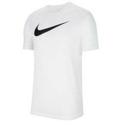 Męska Koszulka Park DriFIT. Białe koszulki sportowe męskie Nike, m, bez wzorów, bez kołnierzyka, bez ramiączek, trekkingowe. Za 160.99 zł.