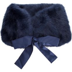 Szal PATRIZIA PEPE - 2V8129/A1RM-C727 Soft Blue. Niebieskie szaliki i chusty damskie Patrizia Pepe, z haftami, z materiału. Za 639.00 zł.