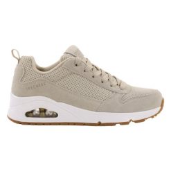 Buty Damskie Skechers Uno-Two 73672-Nat. Brązowe obuwie sportowe damskie Skechers, bez wzorów, trekkingowe. Za 259.00 zł.