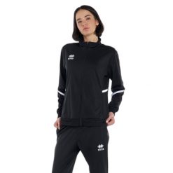 Kurtka z dresu Errea Marlon. Czarne kurtki męskie ERREA, m, bez wzorów, z dresówki, bez kaptura. Za 206.95 zł.