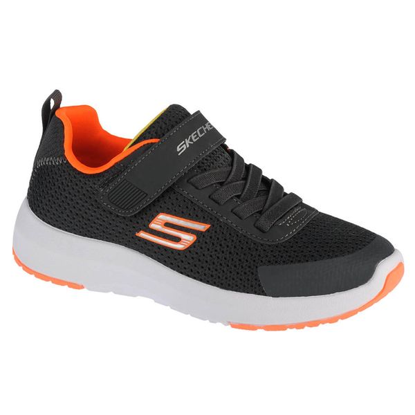 Buty sportowe Sneakersy chłopięce, Dynamic Tread. Szare buty sportowe chłopięce Skechers, bez wzorów, bez zapięcia, trekkingowe, Skechers Sport. Za 179.99 zł.